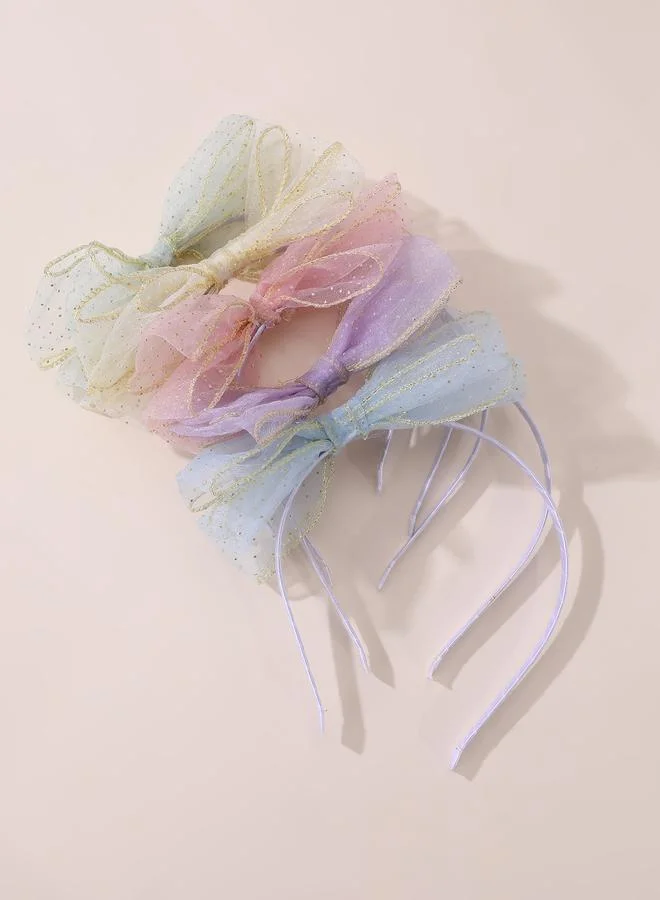 تايك تو Set of 5 - Bow Mesh Headband