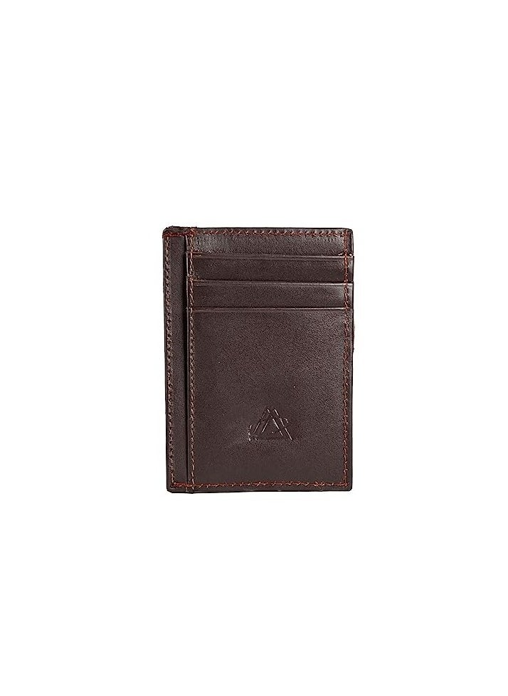 Hidden card holder with genuine leather-Slim Minimalist Wallet-Brown - pzsku/Z15CF173A59F77A3FEF9FZ/45/_/1700075141/e8737282-7c9f-4887-9d2e-3f040b94007d