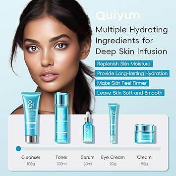 QUIYUM مجموعة هدايا العناية بالبشرة كيويم 8X H2O أكوا فيتاليز - Image 5