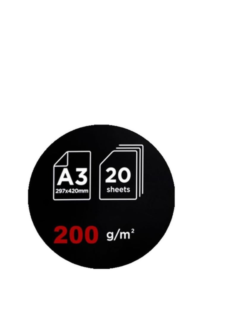JOJO Jojo Super Glossy Waterproof Photo Paper, 20 Sheets, A3 Size  - Image 2