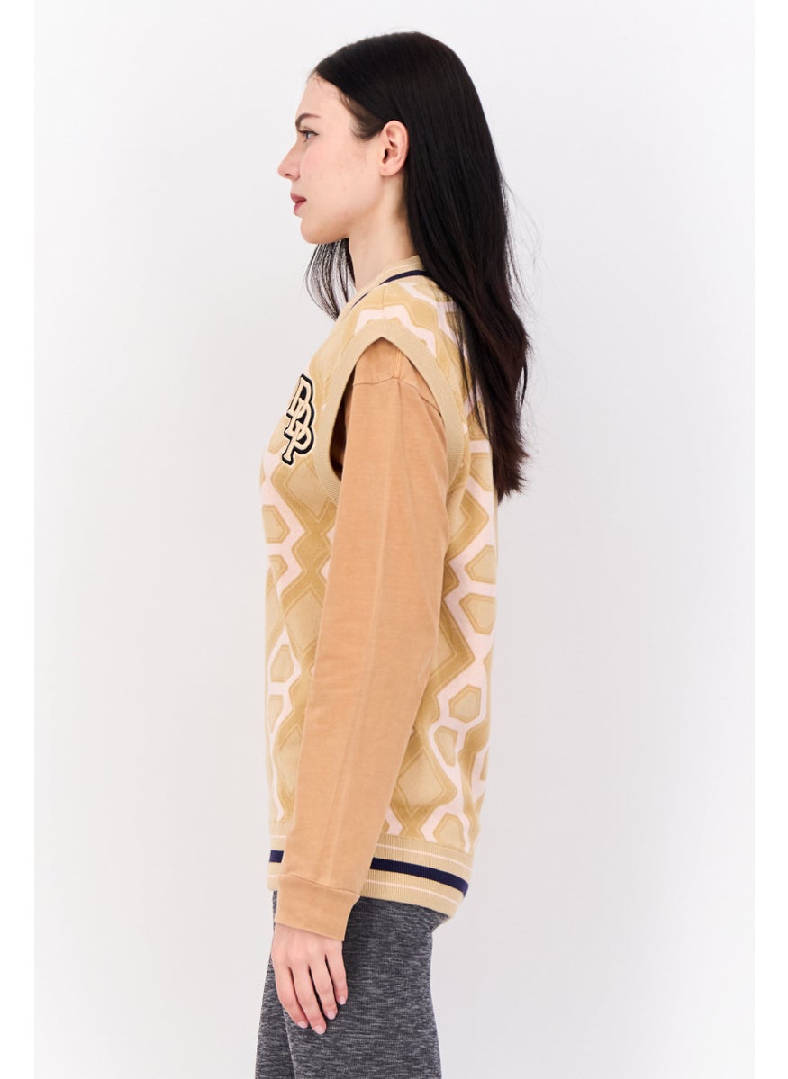 PUMA Puma x Dapper Dan Women Sportswear Fit Outdoor Sweater Vest, Tan  - Image 2