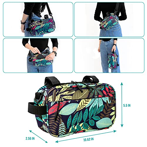 YEEGO DIRECT Handlebar Bag for Bicycles, Bike Bag Multifunctional Water-resistant Scooter Crossbag Handbag Slant Across Front,Bike Frame Accessories (Green) - Image 3
