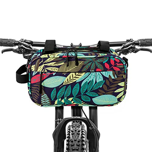 YEEGO DIRECT Handlebar Bag for Bicycles, Bike Bag Multifunctional Water-resistant Scooter Crossbag Handbag Slant Across Front,Bike Frame Accessories (Green) - Image 1