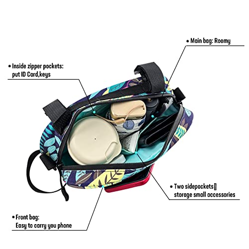 YEEGO DIRECT Handlebar Bag for Bicycles, Bike Bag Multifunctional Water-resistant Scooter Crossbag Handbag Slant Across Front,Bike Frame Accessories (Green) - Image 4