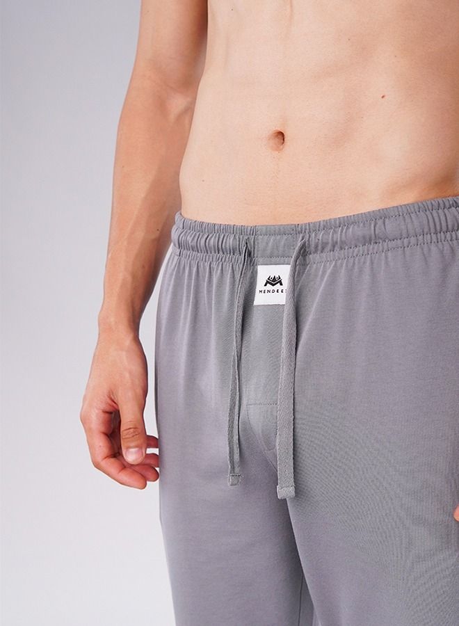 MENDEEZ Mendeez Men’s Soft Jersey Dark Grey Pajama Pants – Perfect Sleepwear for Men  - Image 3