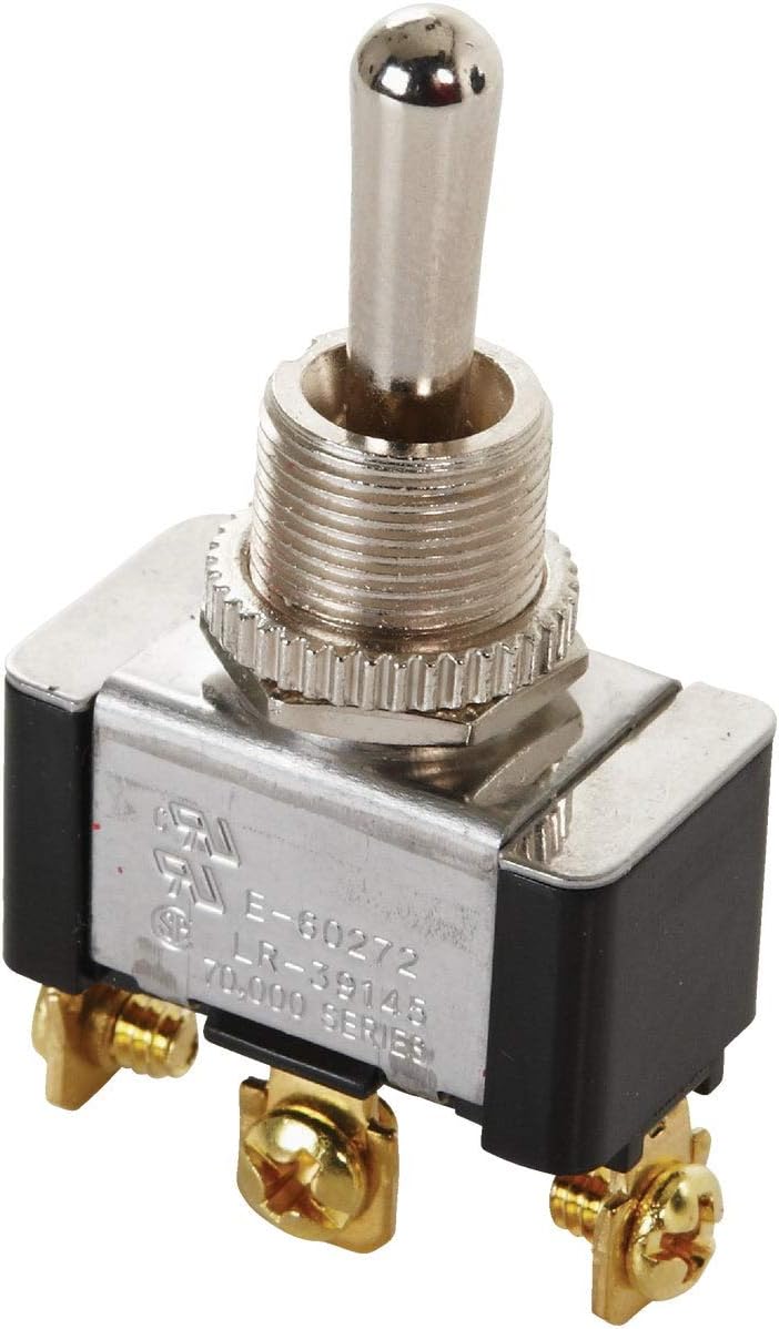 Gardner Bender GSW-117 مفتاح كهربائي ثقيل، SPDT، مؤقت ON-Off-Mom-ON، 20 A/125V AC، طرف لولبي (عبوة من 3) - Image 3