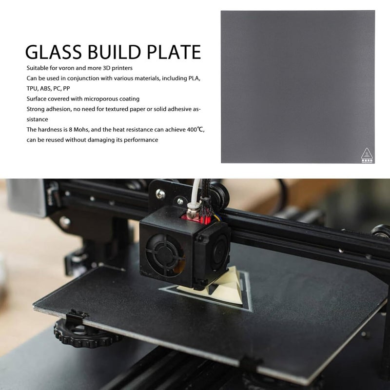 355x355x4 mm 3D Printer Tempered Glass Build Plate Heat Resistant Printing Bed - Image 4