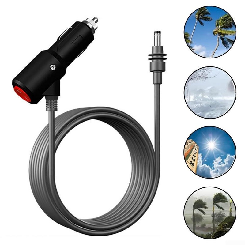شاحن سيارة DC مع مفتاح لـ Starlink Mini 12V 24V كابل طاقة للشاحنات والعربات الترفيهية بطول 1 متر - Image 3