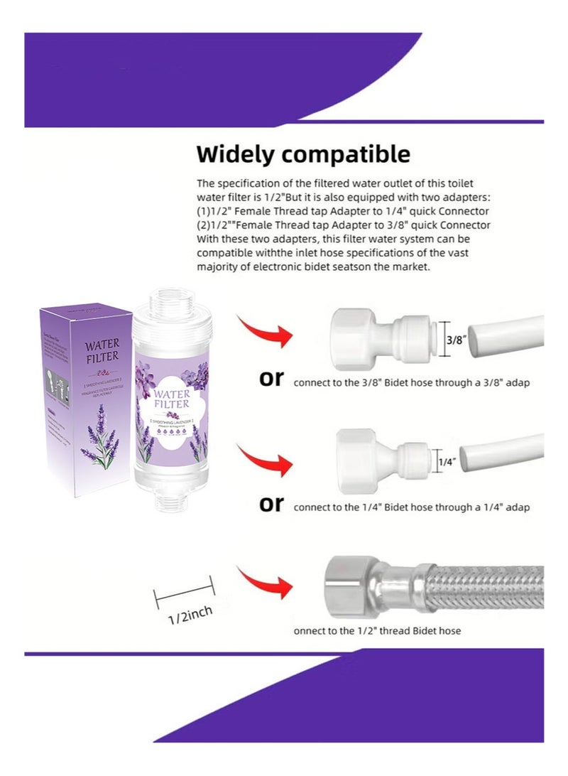 BIRUITE 1pcs Vitamin Shower Fragrance Water Filter + 2pcs Fragrance Filter Cartridge Set, Prevent Hair Loss and Prevent Dry Skin, Remove Chlorine and Rust, Relax Aromatherapy (Sweet Peach) - Image 4