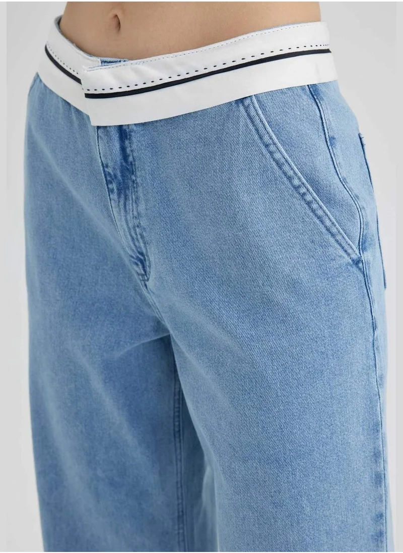ديفاكتو Woman Wide Leg Denim Trousers