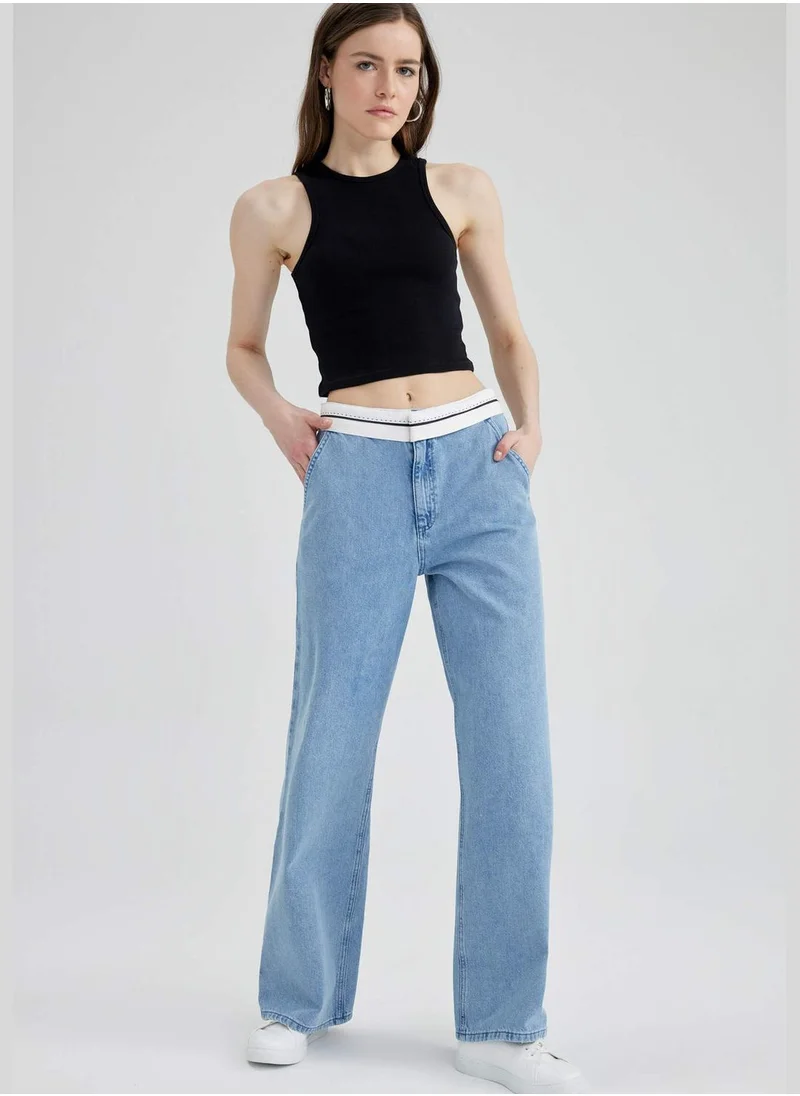 DeFacto Woman Wide Leg Denim Trousers