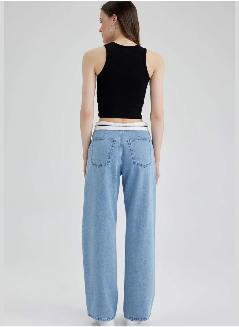 ديفاكتو Woman Wide Leg Denim Trousers