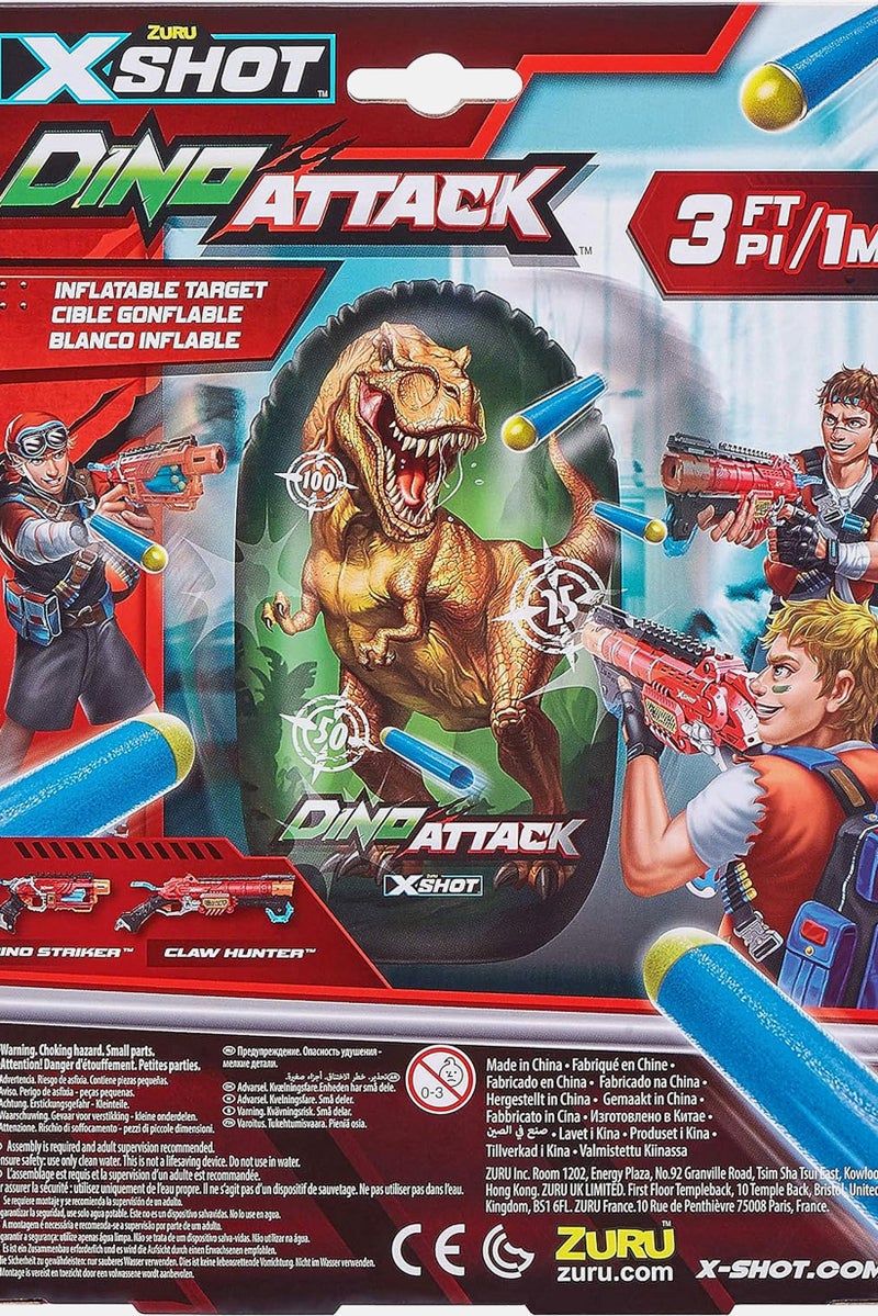 X-Shot Dino Attack Inflatable Dino Target, Red Combo - Image 5