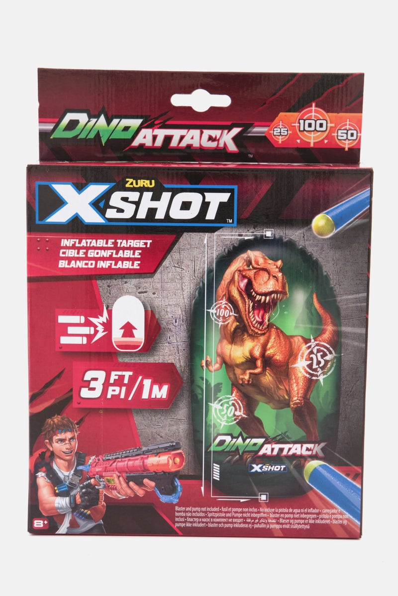 X-Shot Dino Attack Inflatable Dino Target, Red Combo - Image 1