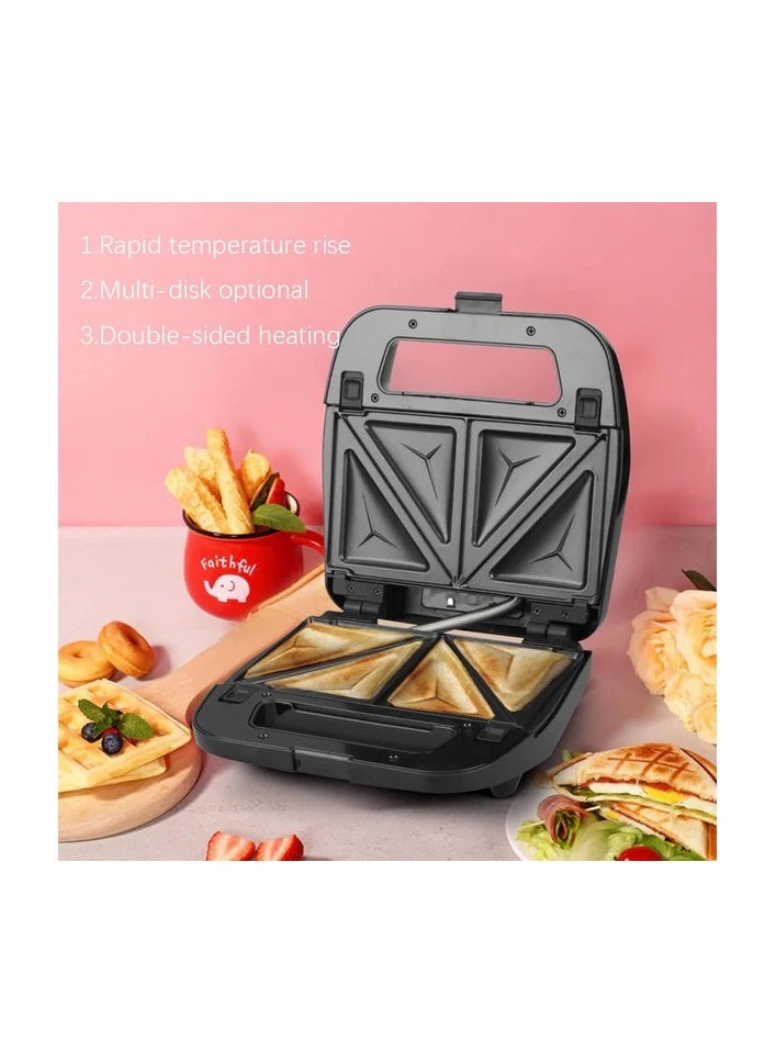 RAF - 3 IN 1  Sandwich Maker (Grill ,Waffle,Toast)/Uniform Heat/Double Side Heating /Non-Stick Coating/700W (R.203) - Image 1