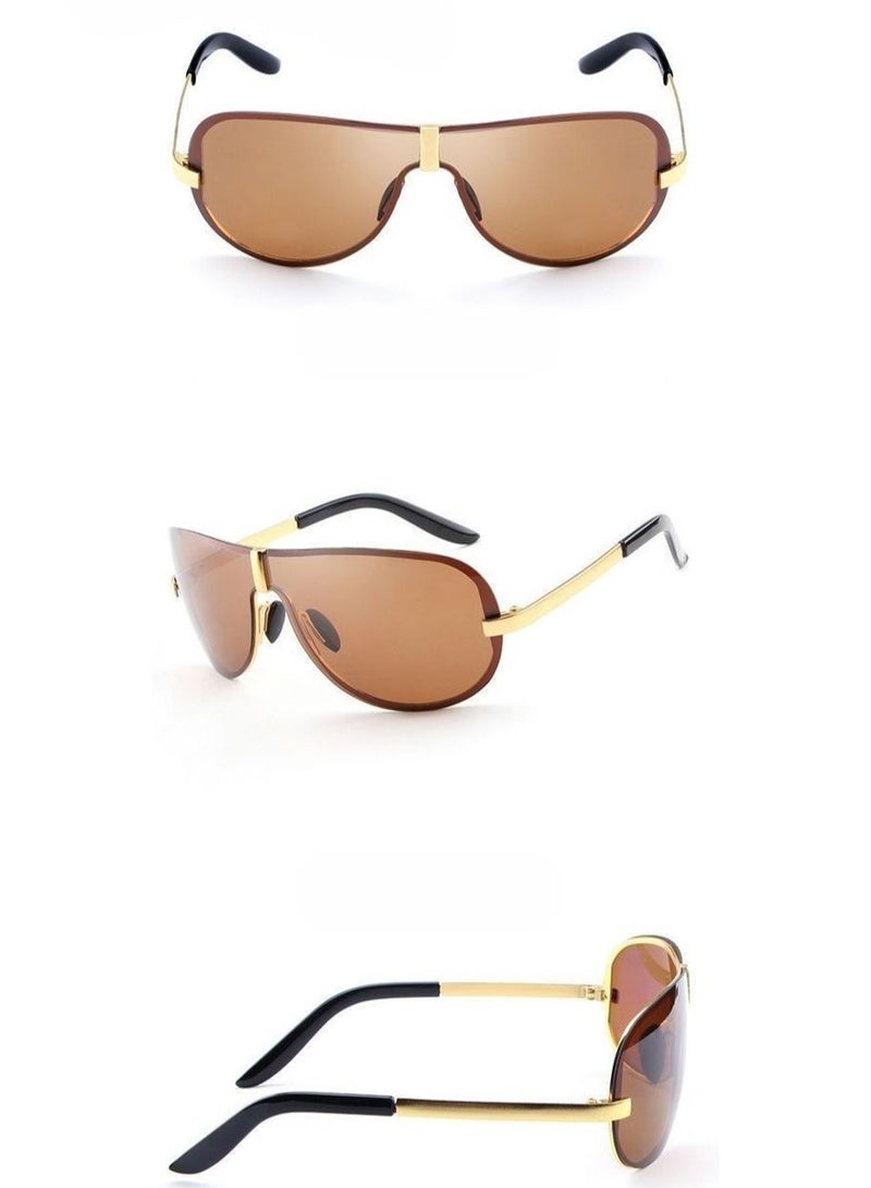 HDCRAFTER New men's polarized frameless sunglasses - Image 1