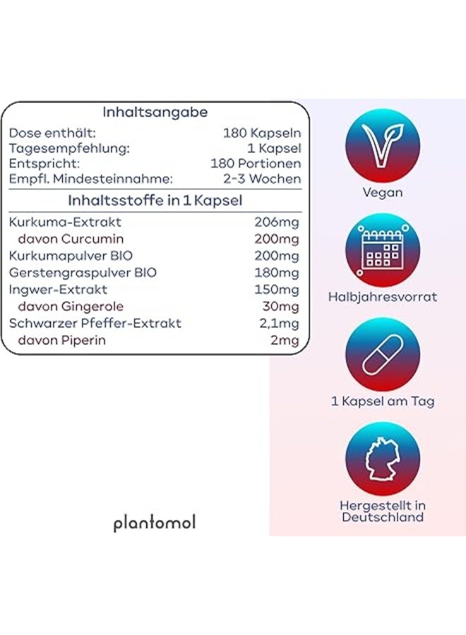 Plantomol Flame stillness , Anti-inflammatory and Powerful antioxidant to Supports joint health ,180 capsules - Image 3