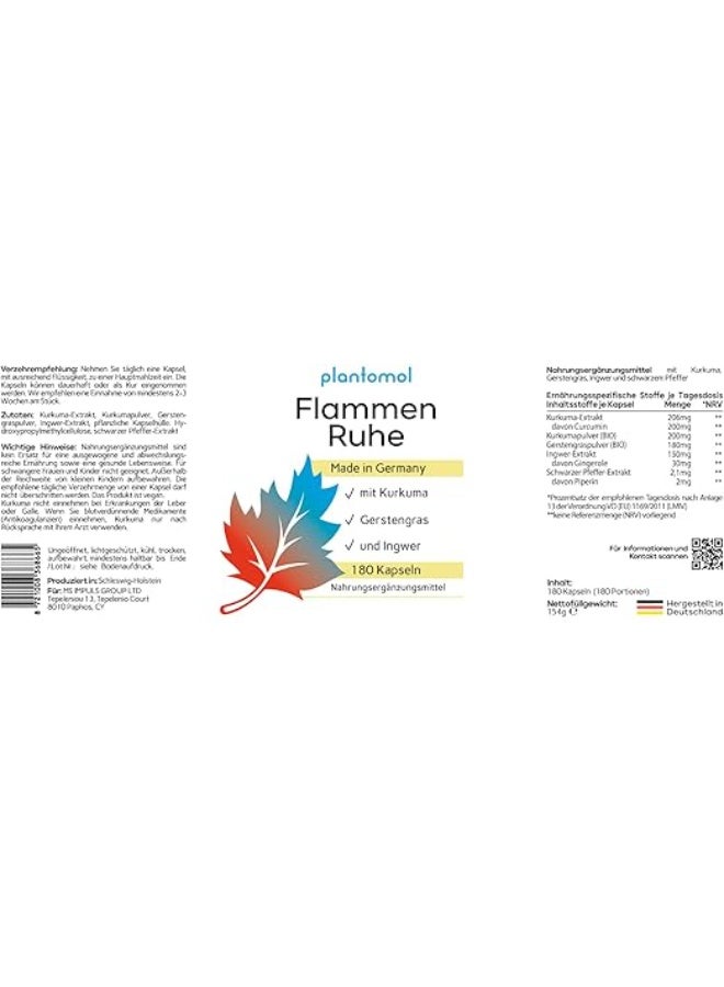 Plantomol Flame stillness , Anti-inflammatory and Powerful antioxidant to Supports joint health ,180 capsules - Image 4