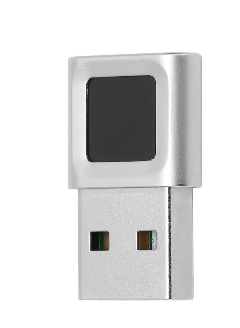 USB Fingerprint Reader Mini Fingerprint Scanner PC Dongle Windows Hello Fingerprint Reader for PC Laptop 360 Degree Touch Speedy Matching Biometric Portable USB Fingerprint Logger for Windows 10/11