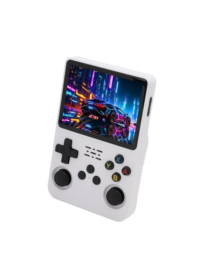 DIGI CORE R36S Game Console 3.5 Inch Portable Retro Game Console Built-in 15000+ Games With Open Source Linux System With 64GB Memory Card Video Games Console 3500mAh Battery IPS Screen Toys And Games For Kids And Adults White - Image 2