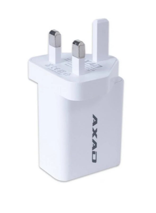 36W AXAD Fast Charging Adapter White - Image 3