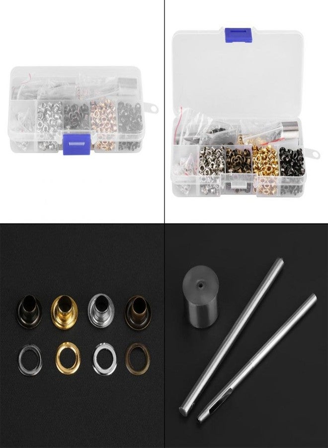 Akozon 3mm Grommet Kit 3mm Eyelets 3mm Grommet And Washer Kit 3mm Eyelet Kit Eyelet Grommet Set Washers Fastener for Leather Craft Clothes Sewing Accessories with 3pcs Handwork Tools Set(3mmx420pcs) - Image 3