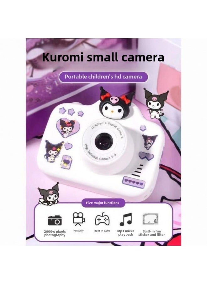 Generic Xinjiang Kuromi Small Camera Kidsren's Camera High-definition Student Party Birthday Kidsren's Day Gift Travel Can-Body Color:U46-kudi Cat-bare Metal  - Image 4