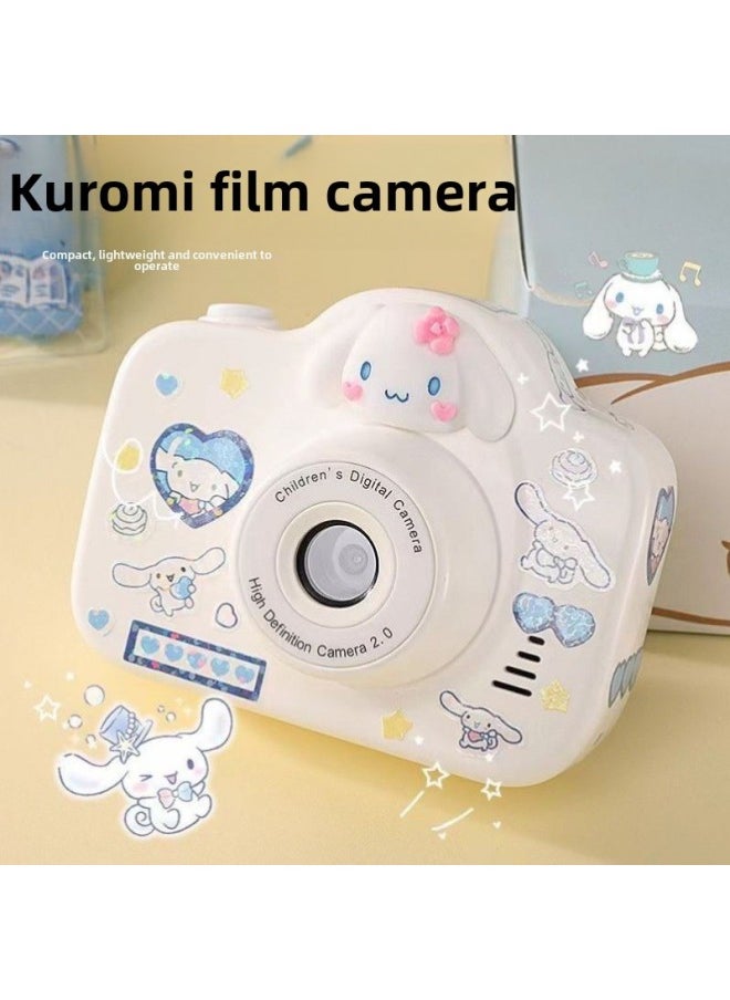 Generic Xinjiang Kuromi Small Camera Kidsren's Camera High-definition Student Party Birthday Kidsren's Day Gift Travel Can-Body Color:U46-kudi Cat-bare Metal  - Image 2