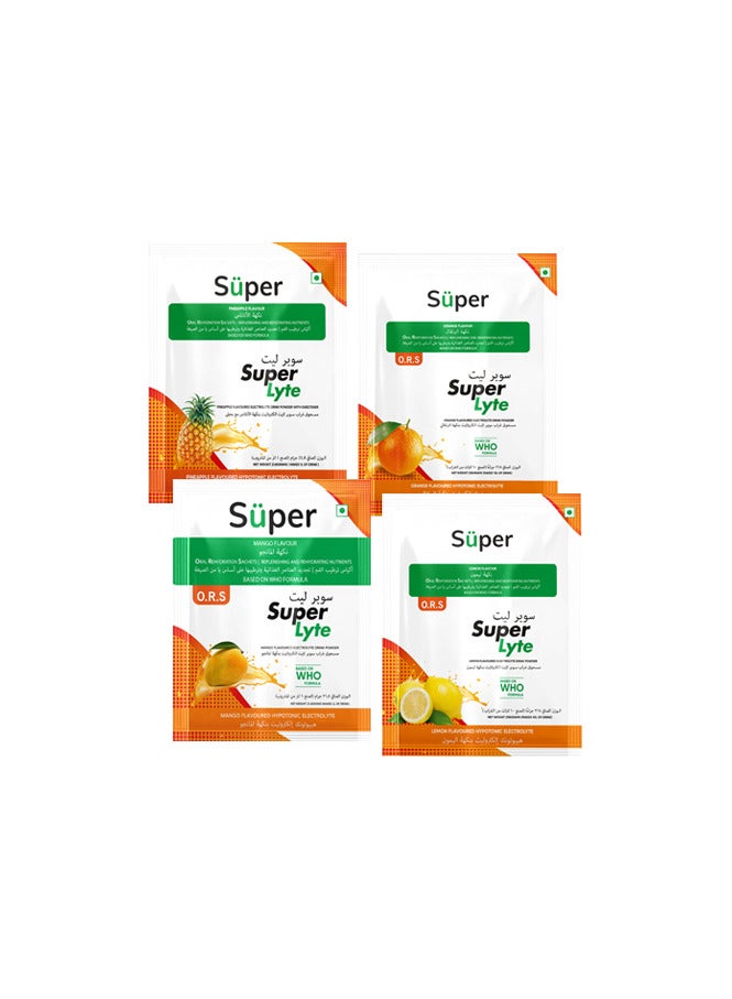 Super Lyte Oral rehydration salt Orange Flavor 1 Sachet