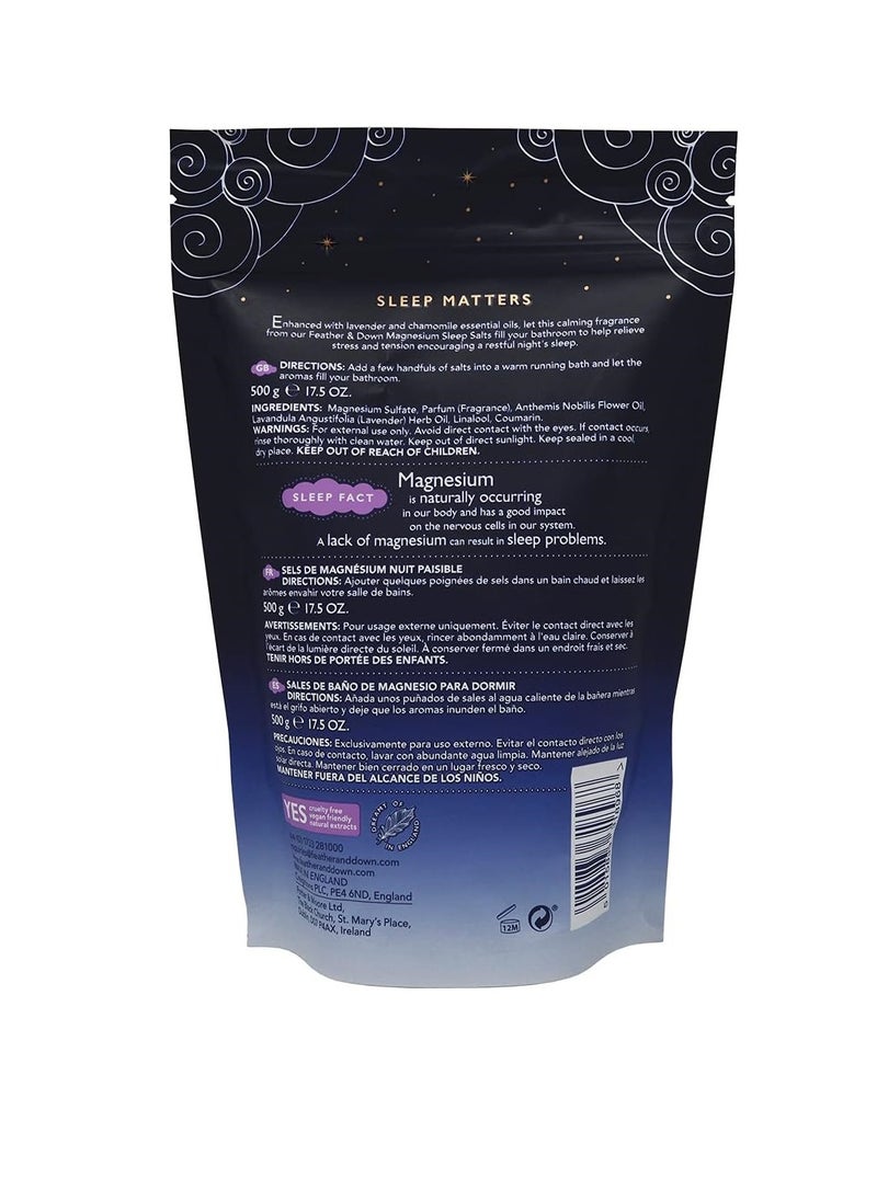 Feather & Down Feather & Down Magnesium Sleep Bath Salts 500g FE9505/A  - Image 4