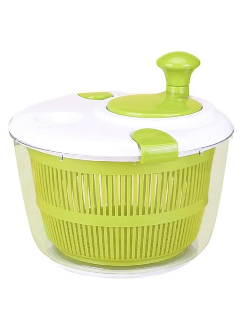 TIGER Salad Vegetable Dehydrator Salad Rotor with Handle – Manual Lettuce Washing & Drying Machine, Easy Water Drainage, Green – Ideal for Washing, Drying & Preparing Fresh Greens, Vegetables, and Fruits  - Image 1