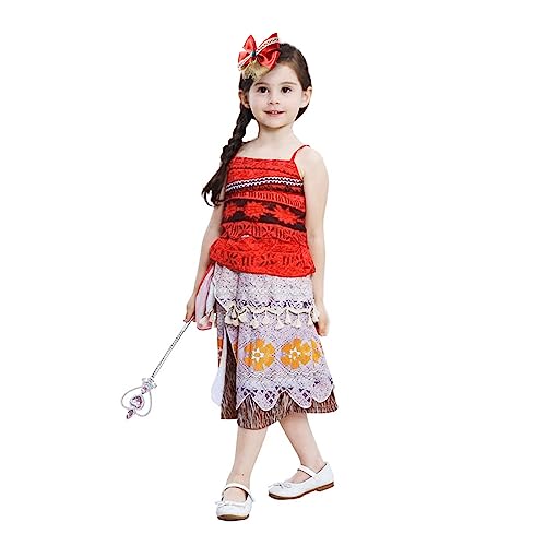 Fancheer Princess Hair Bow Clips for Girls Women 5 Inch Fairy Hair Accessories Red - Image 5