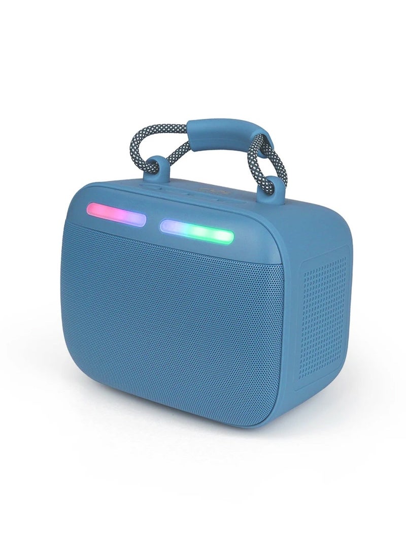 Tiko Boombox 4 10W Horn Wireless Blutooth Portable Unleash Powerful Partyboost Speaker - Sky Blue - Image 3
