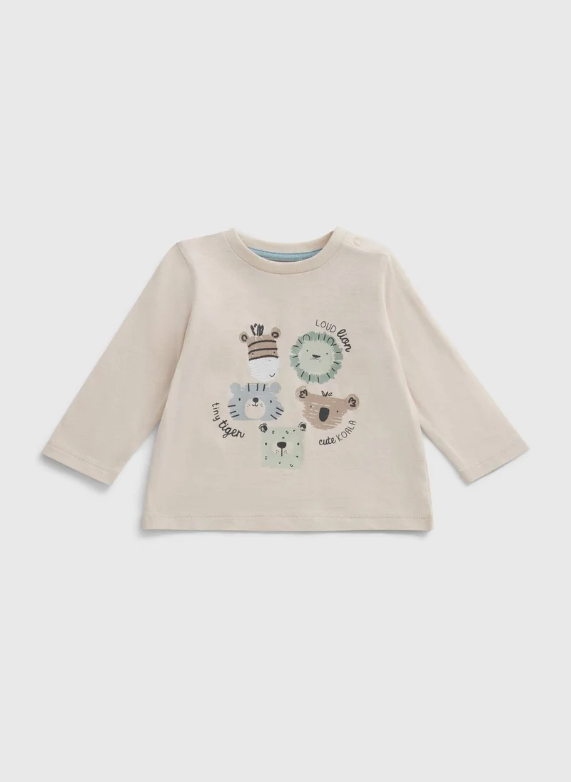 Matalan Baby Cream Animal Head Top