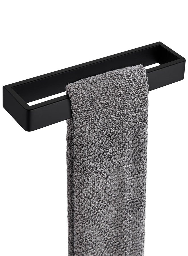 APLusee Matte Black Towel Bar, 304 Stainless Steel Towel Rack, Wall Mounted - Image 1