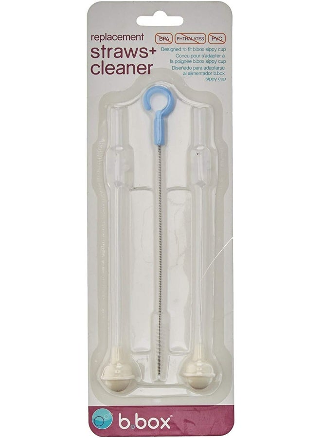 b.box B. Box Essential Sippy Cup - with Replacement Straws and Cleaner (Pink) - Image 4