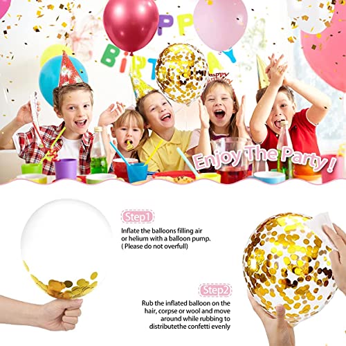 LAZYBEEE Balloon Garland, Balloon Arch & Garland Kit,Balloon Garland Kit Pink White and gold Confetti Latex Balloon Arch Kit for Birthday Wedding Party Decoration (Pink) - Image 3