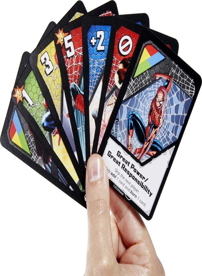 Mattel Games UNO Ultimate Marvel Card Game Add-On Pack with Spider-Man Character Deck & 2 Collectible Foil Cards, Gift for Collectors & Kids Ages 7 Years & Older - Image 3