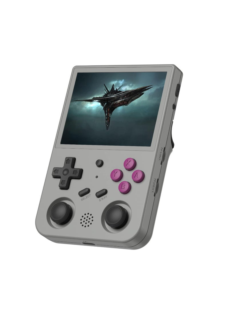 AROAQ - RG353V Handheld Game Console 3.5 Inch IPS Screen 640x480 High Resolution CPU RK3566 Quad-Core OS Android 11 Linux 2G/64G+16G 3200Mah Battery Grey - Image 1