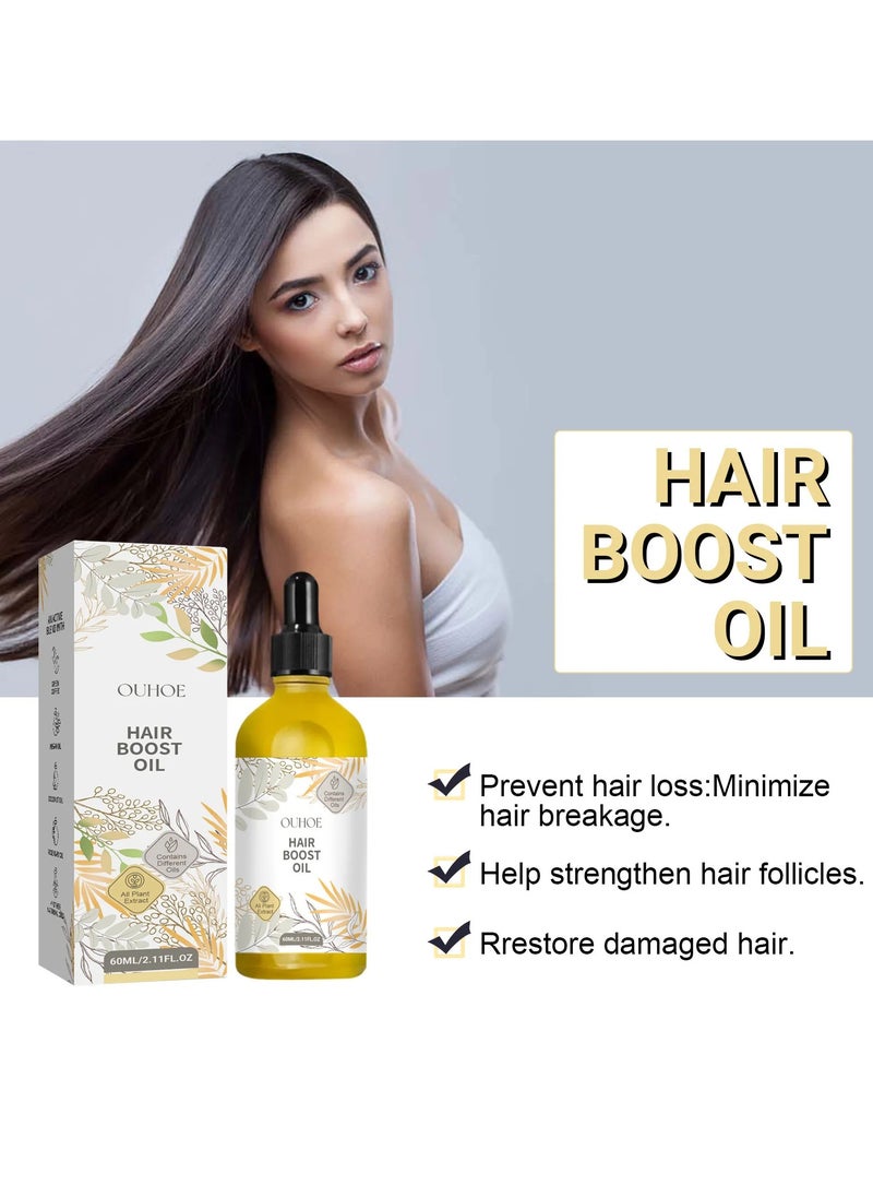 OUHOE - Hair Essential Oil, Natural Formula Hair Growth Essence, Nourishing Anti Hair Loss Dense Hair Essential Oil For Hair Growth, Smooth Thickening Rosemary Hair Oil For Repairing Damaged Hair - Image 1