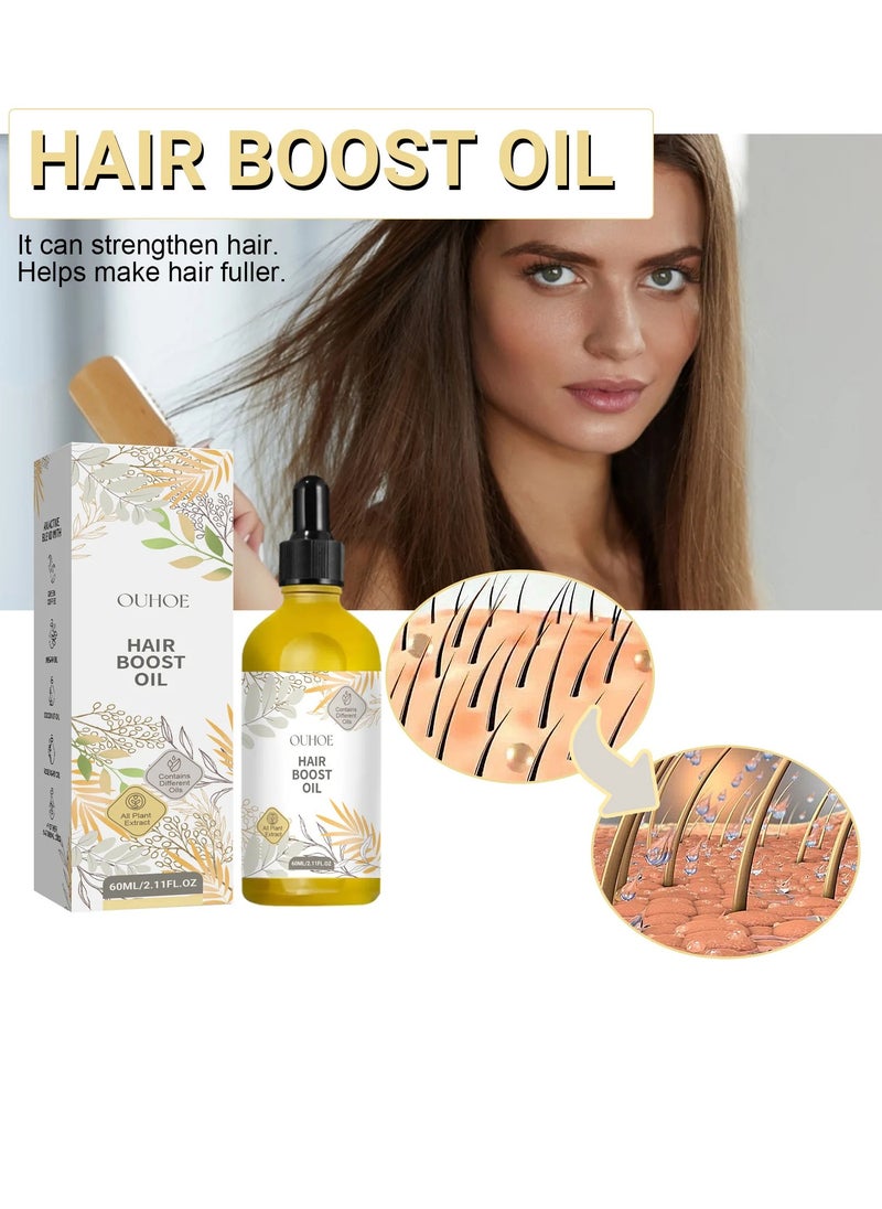 OUHOE - Hair Essential Oil, Natural Formula Hair Growth Essence, Nourishing Anti Hair Loss Dense Hair Essential Oil For Hair Growth, Smooth Thickening Rosemary Hair Oil For Repairing Damaged Hair - Image 1