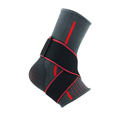 serveuttam Ankle Support Brace Adjustable Sleeves - Running Compression Foot Brace for Men Women | Ankle Binder Pain Relief for Ankle Sprained (Maroon) - Image 1