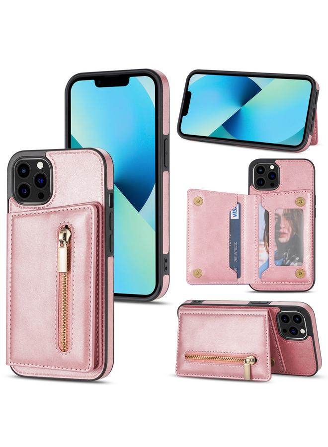 اس-توب جراب لهاتف iPhone 13 Pro Max مزود بسحاب وحامل للبطاقات - Image 1