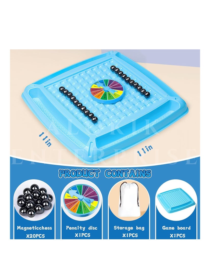 Alokiek Enterprise Magnetic Chess Set Magnetic Chess Board with String Stones - Image 3