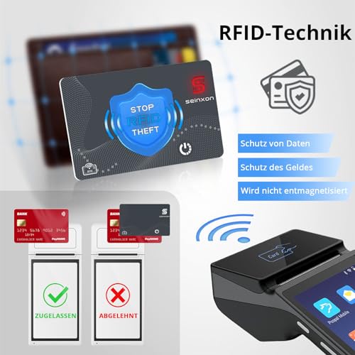 SEINXON Wallet Finder RFID Blocking Card IP68 Item Tracker Works with Apple Find My APP & Network with Recharge Clip (iOS Only) - Image 3
