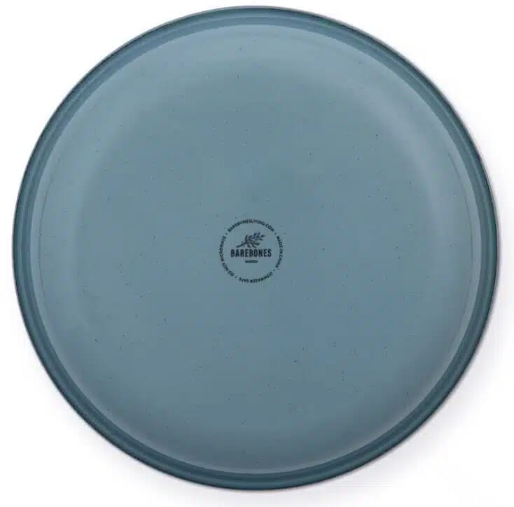 BareBones - Rolled Enamelware Plate - Smoky Blue - Image 3