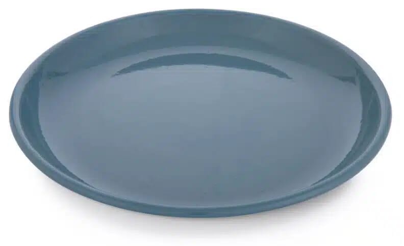 BareBones - Rolled Enamelware Plate - Smoky Blue - Image 1