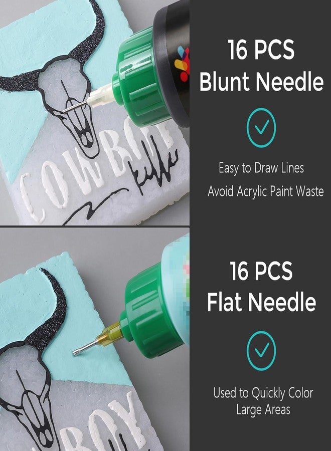 MUBYOK 2oz Matte Acrylic Paint Set with precision applicator cap for Car freshie Painting, Drawing & Art Supplies, DIY Arts And Crafts Freshie Supplies For Adults(Pack of 16) - Image 2