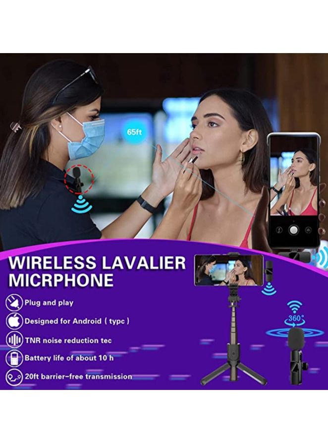 Wireless Lavalier Microphone , mobile phone Microphone, Plug & Play No APP Needed, Mini lapel Wireless Microphone , Noise Cancellation Microphone for live stream (Type-C for Android) - Image 3