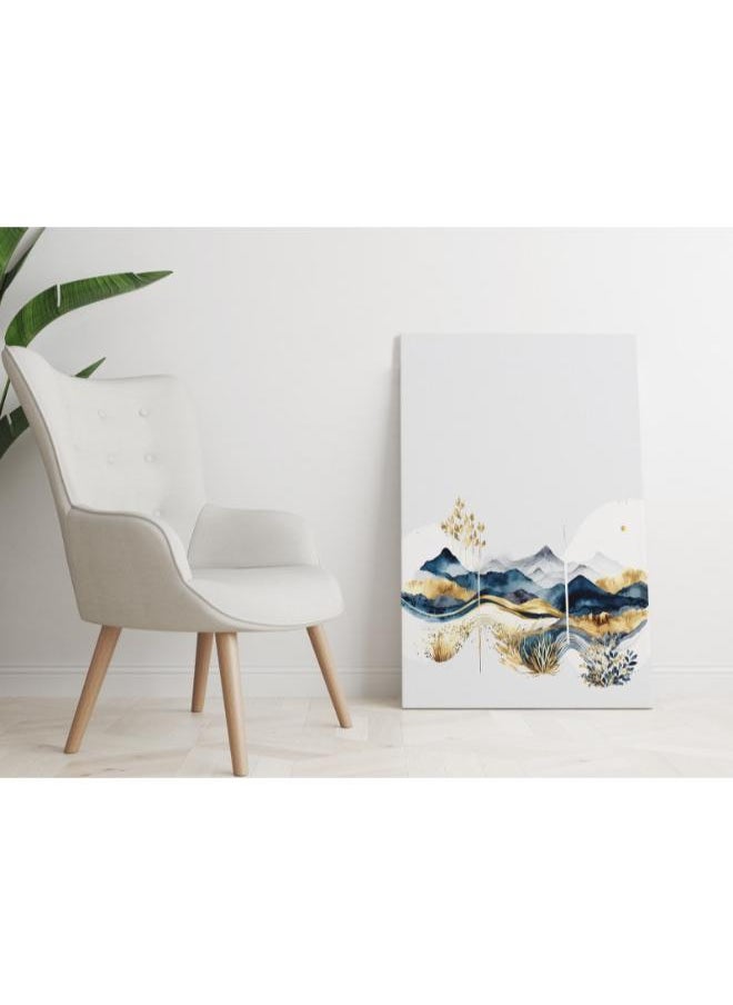 Home Gallery Blue Mountain Lake Printed Canvas wall art  - Image 4